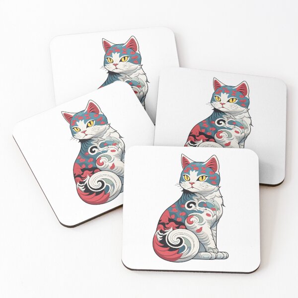Item preview, Cat with Tattoo Asian Inspired designed and sold by DetourShirts.
