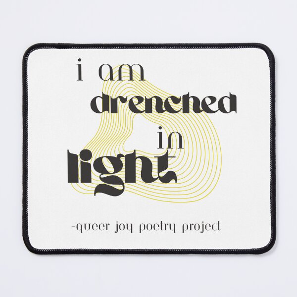 Item preview, Drenched in Light designed and sold by The Queer Joy Poetry Project.
