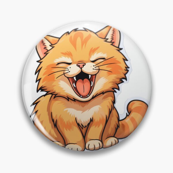 Item preview, Laughing Cat Sticker designed and sold by Sweet Peach.
