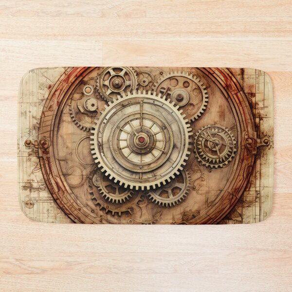 Item preview, Old Gears Drawings and Design on old Manuscript  designed and sold by BrandonArtWorld.