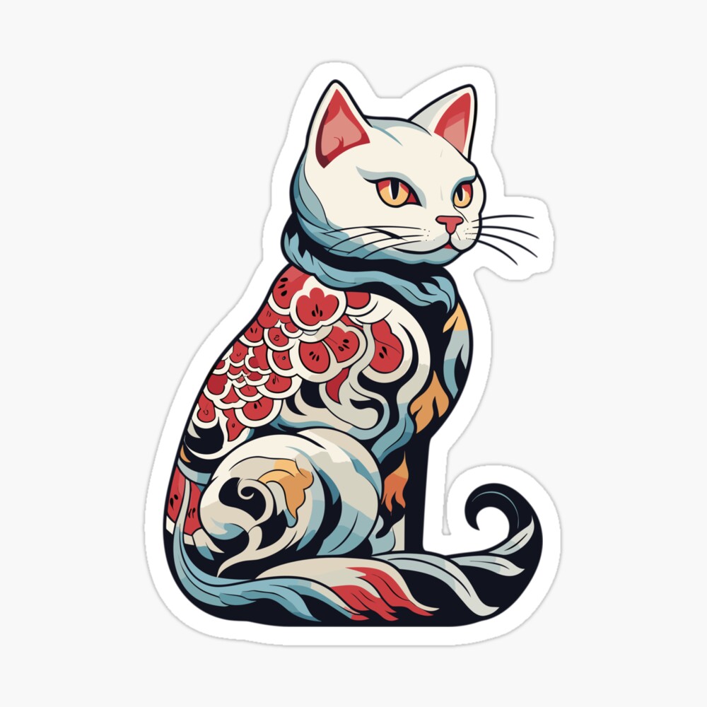 Stretching Cat – NewNightTattoo