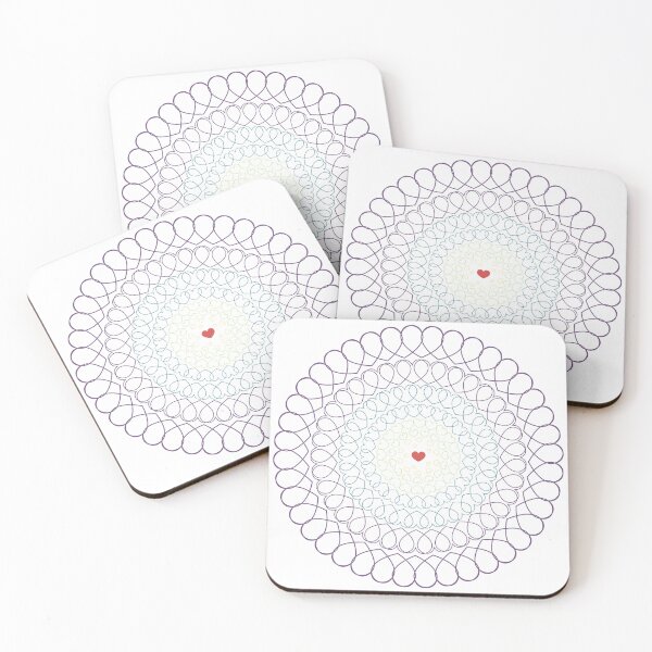 Item preview, Rainbow Radial Hearts designed and sold by bayharper.
