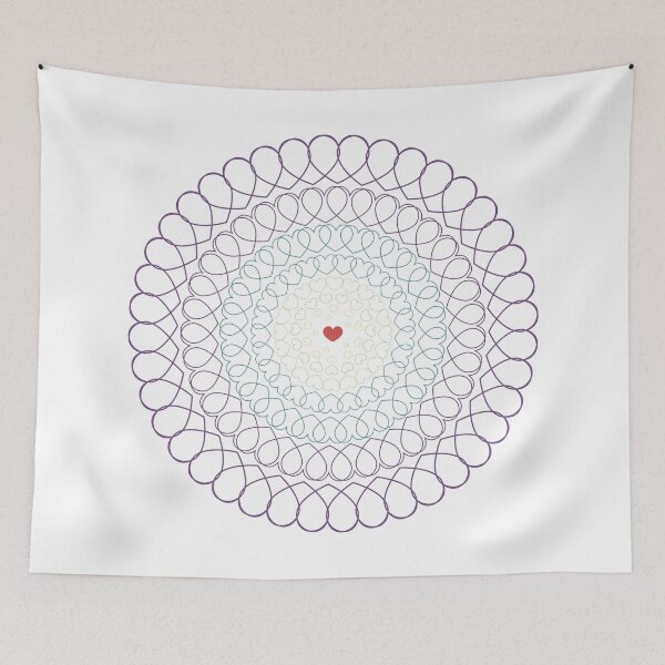 Item preview, Rainbow Radial Hearts designed and sold by bayharper.