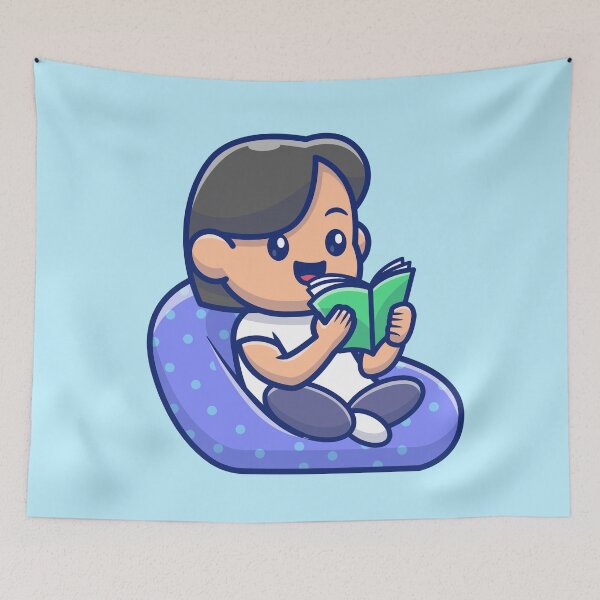 Item preview, Cozy Escape: Cute Woman Reading Book on Sofa designed and sold by hjian8219.
