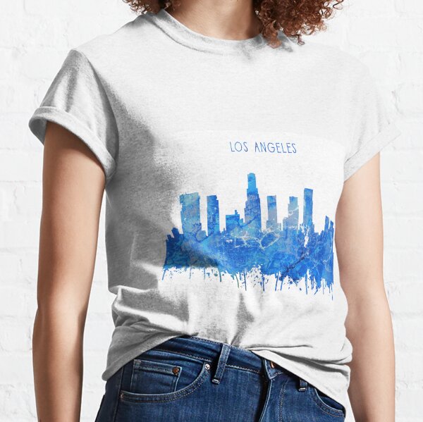 Los Angeles Skyline Summer Tshirt Design