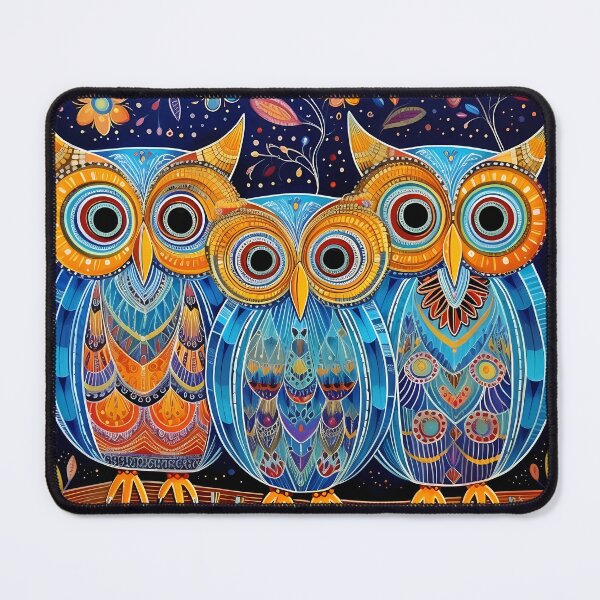 Artikelvorschau, Owls Pop Art Native American Style entworfen und verkauft von Kristylynn757.