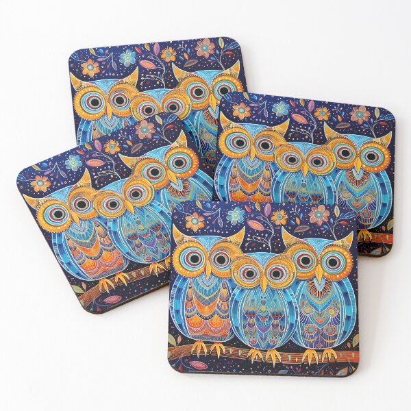 Artikelvorschau, Owls Pop Art Native American Style entworfen und verkauft von Kristylynn757.