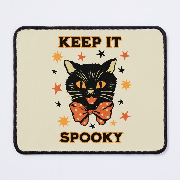 Item preview, Vintage Halloween Black Cat Keep it Spooky Retro Folk Art designed and sold by PUFFYP.