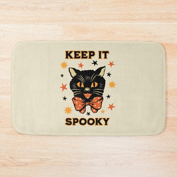 Item preview, Vintage Halloween Black Cat Keep it Spooky Retro Folk Art designed and sold by PUFFYP.