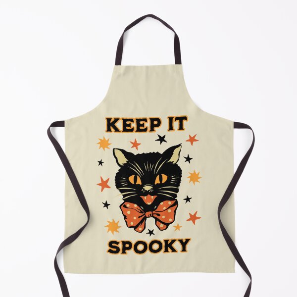 Item preview, Vintage Halloween Black Cat Keep it Spooky Retro Folk Art designed and sold by PUFFYP.