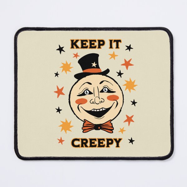 Item preview, Vintage Halloween Man in the Moon Keep it Creepy Retro Folk Art designed and sold by PUFFYP.
