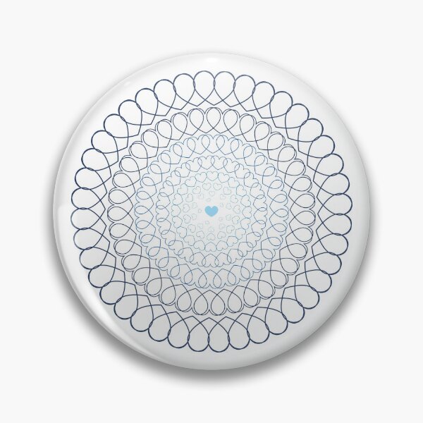 Item preview, Blue Radial Hearts designed and sold by bayharper.
