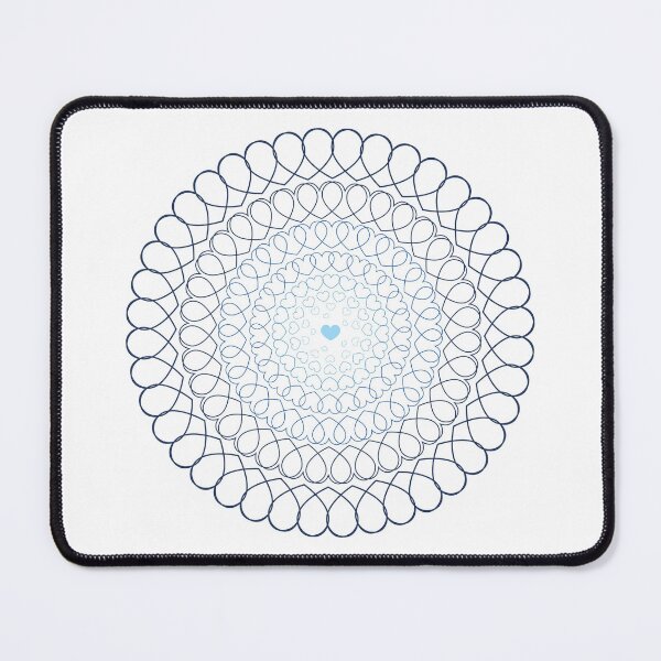 Item preview, Blue Radial Hearts designed and sold by bayharper.