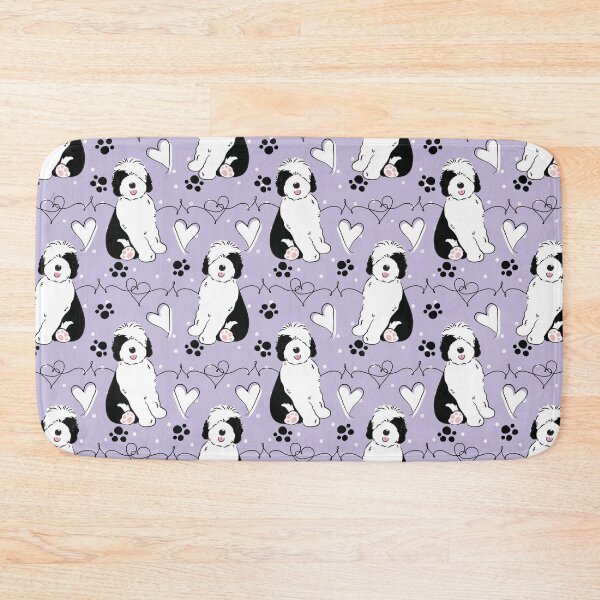 Item preview, LOVE Black White Sheepadoodle Puppy 6 designed and sold by Lulupainting.