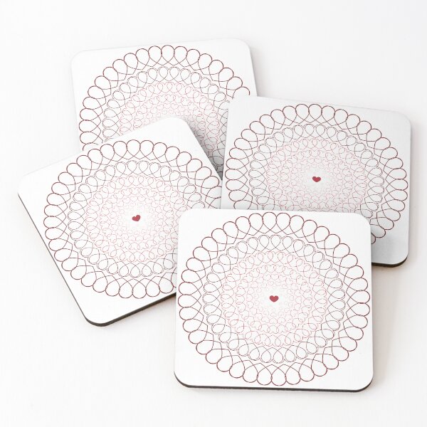 Item preview, Red Radial Hearts designed and sold by bayharper.