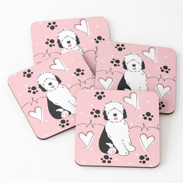 Item preview, LOVE Black White Sheepadoodle Puppy 7 designed and sold by Lulupainting.