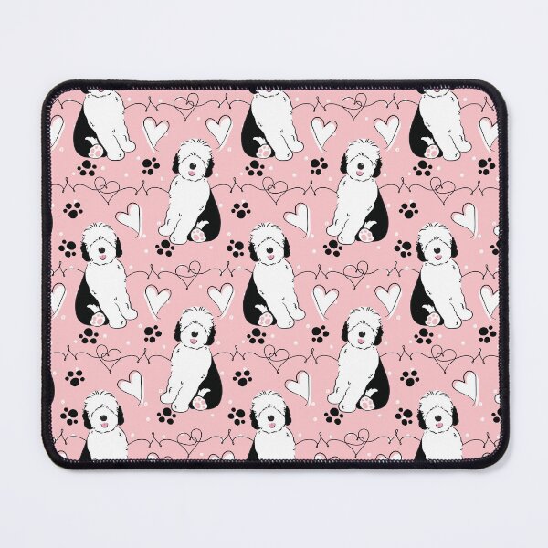 Item preview, LOVE Black White Sheepadoodle Puppy 7 designed and sold by Lulupainting.