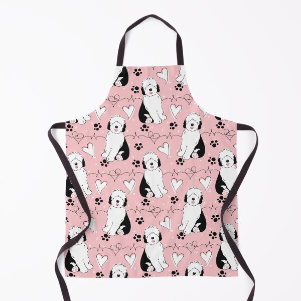 Item preview, LOVE Black White Sheepadoodle Puppy 7 designed and sold by Lulupainting.