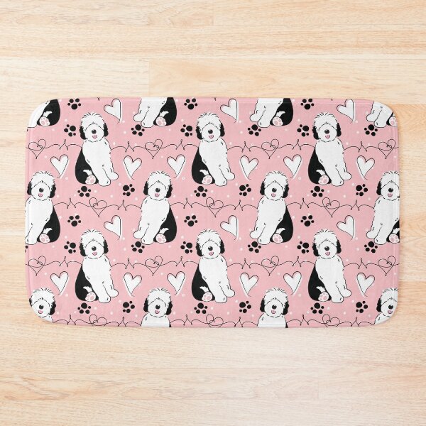 Item preview, LOVE Black White Sheepadoodle Puppy 7 designed and sold by Lulupainting.