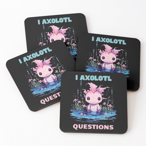 Item preview,  Axolotl Questions Cute Axolotl Kawaii designed and sold by ArtFromBeyond.