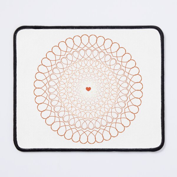 Item preview, Orange Radial Hearts designed and sold by bayharper.