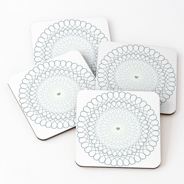 Item preview, Green Radial Hearts designed and sold by bayharper.