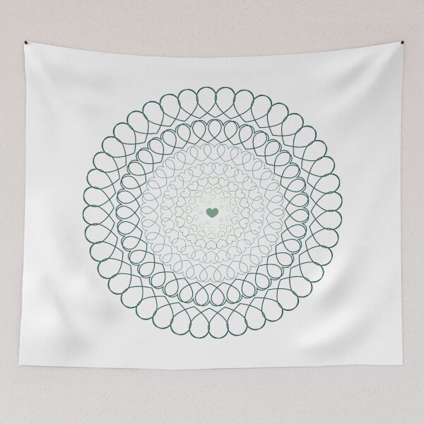 Item preview, Green Radial Hearts designed and sold by bayharper.