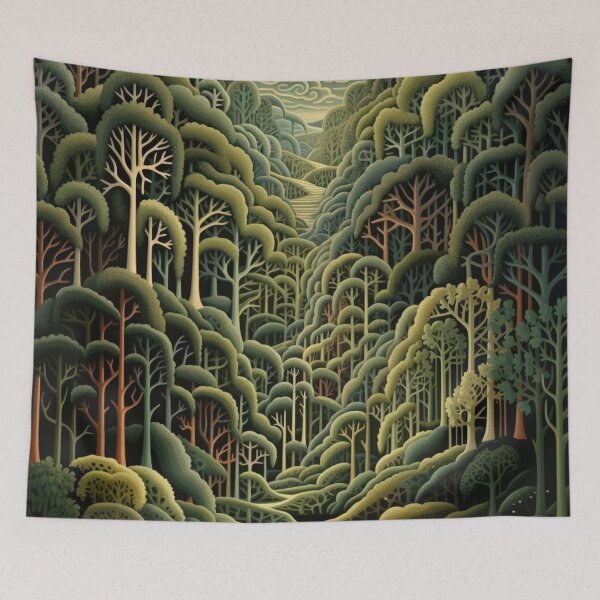 Item preview, Illusory Trees - A Dreamlike Dance of Nature's Magic designed and sold by Brownpants.