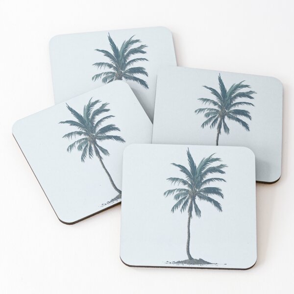 Item preview, Palm Tree Minimalist Nature Drawing designed and sold by druidwolfart.