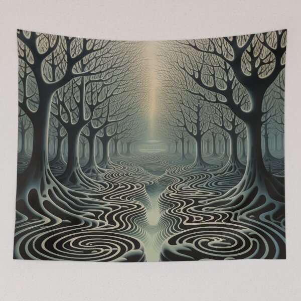 Item preview, Illusionary Trees - Whispers of Fantasy in Nature's Embrace designed and sold by Brownpants.