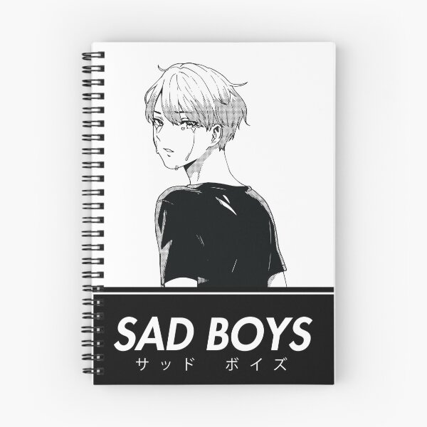 Artikelvorschau, Sad Boys Anime Shojo Manga Kunstdruck entworfen und verkauft von ShopAnimebae.