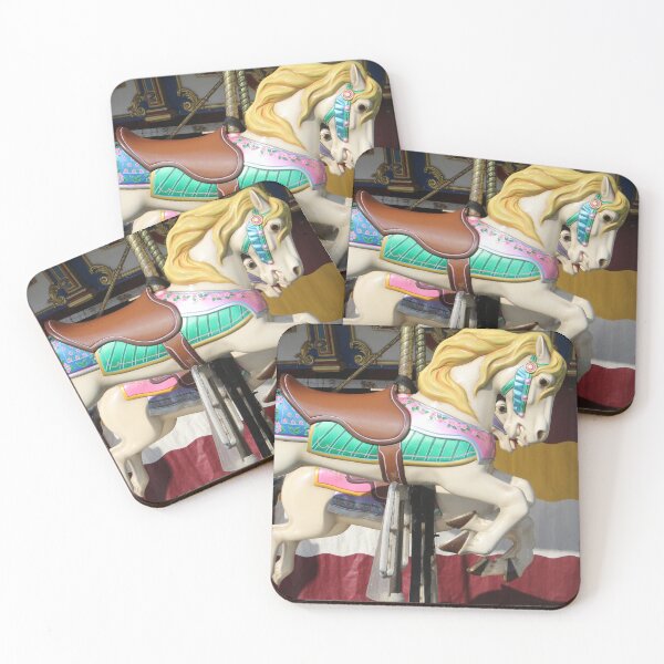 Item preview, Yellow and Green Carousel Horse designed and sold by kaylanaiad.