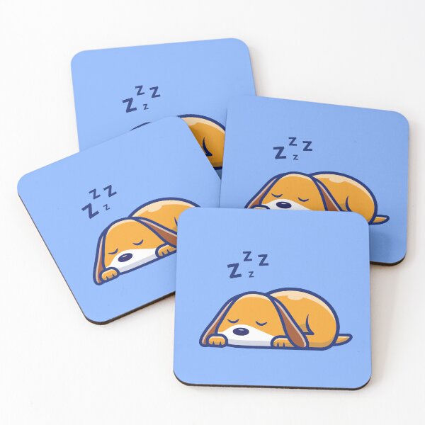 Item preview, Dreamy Paws: Cute Dog Sleeping Cartoon Icon designed and sold by hjian8219.