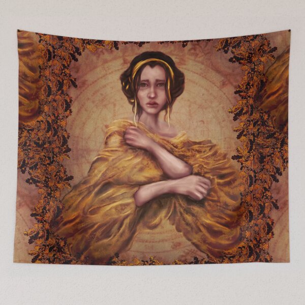 Item preview, Witchy Aesthetic Cassandra Portrait: Ancient Greek Goddess and Witch in Dark Academia Painitng designed and sold by Monica Laipple.
