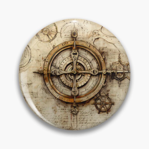 Item preview, Old Gears Drawings and Design on old Manuscript  designed and sold by BrandonArtWorld.