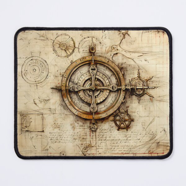 Item preview, Old Gears Drawings and Design on old Manuscript  designed and sold by BrandonArtWorld.