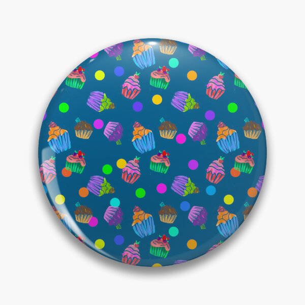 Item preview, Cupcake Party Blue Pink Green Orange designed and sold by ArtFabric.