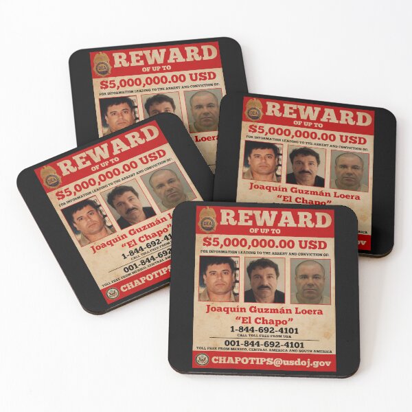 Item preview, El Chapo wanted designed and sold by LooneyGay.