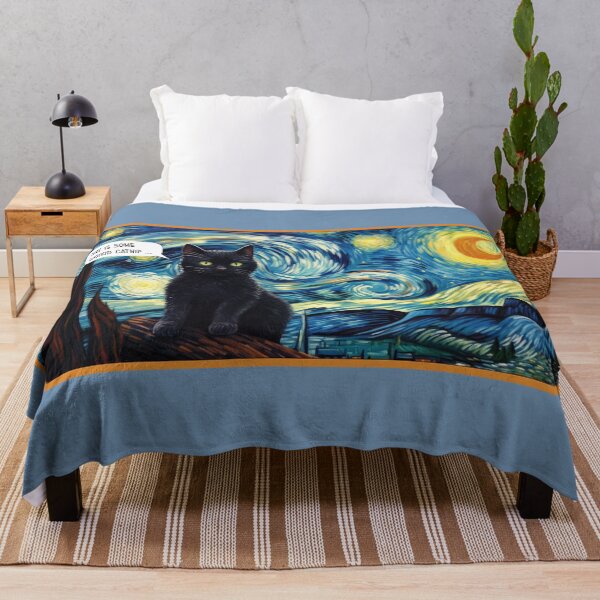 Item preview, Catnip Kitty in Starry Night Painting designed and sold by Mythic Legends Digital.