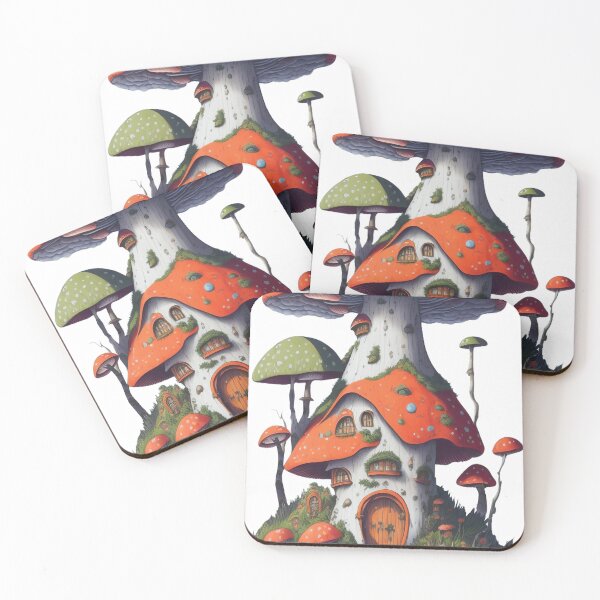 Item preview, Morning Sun / Mushroom Village designed and sold by NarissArt.