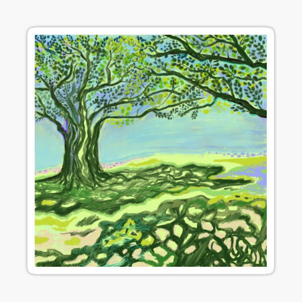 Under the Monkeypod Trees Sticker