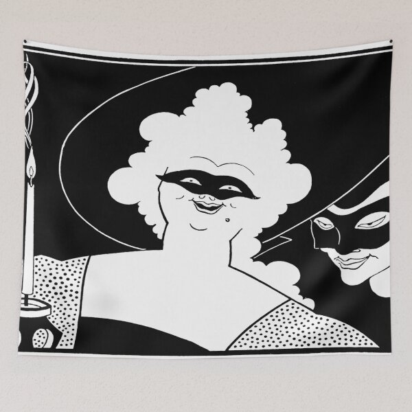 Item preview, Aubrey Beardsley, Masquerade designed and sold by NouveauEra.