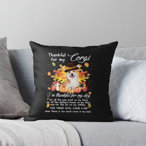 Item preview, Welsh Corgi Dog Thankful For My Corgi Thanksgiving Im Pumpkin Fall 559 Corgis designed and sold by JinEade.
