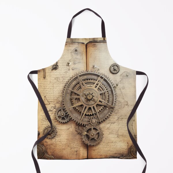 Item preview,  Old Gears Drawings and Design on old Manuscript  designed and sold by BrandonArtWorld.