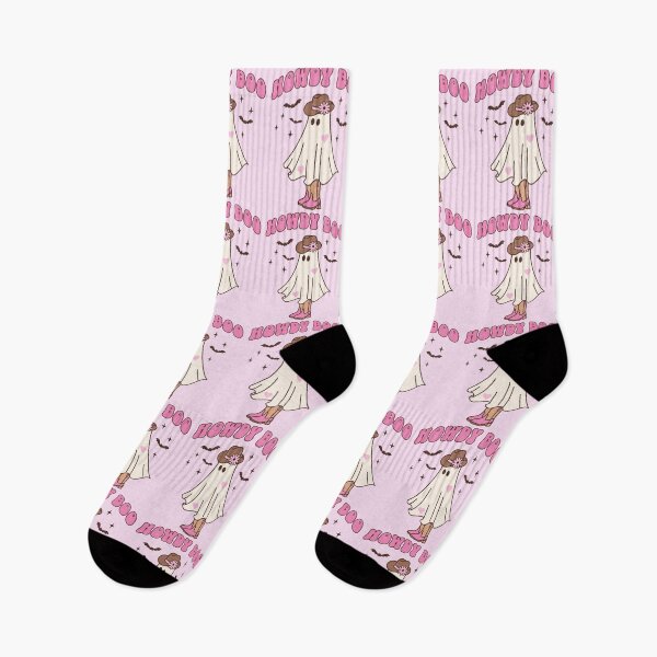 Item preview, Western Retro Halloween Ghost Howdy Boo Pink designed and sold by PUFFYP.