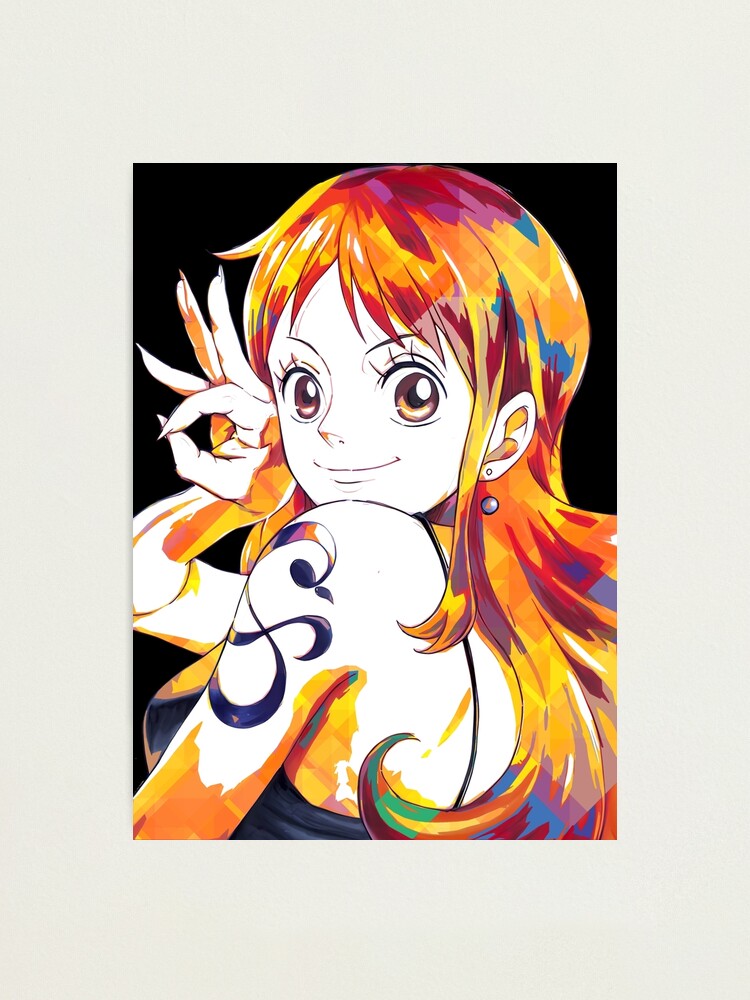 One Piece - Nami Original Digital Art Photographic Print for Sale