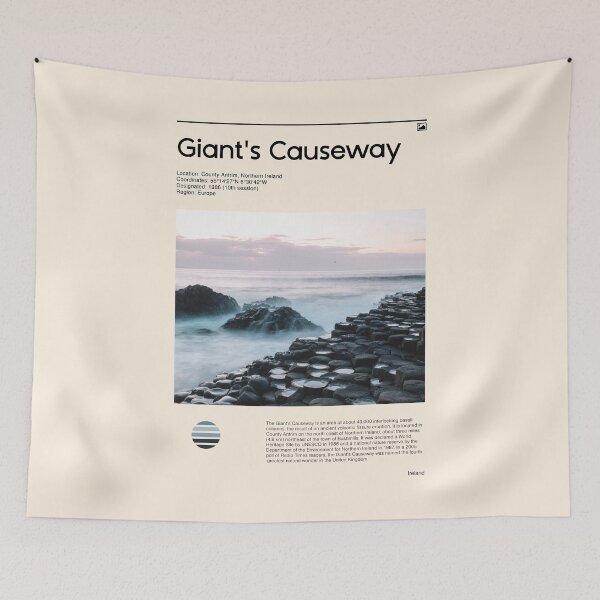 Item preview, Visit Giant's Causeway, Ireland (Travel poster) designed and sold by RabbitK.
