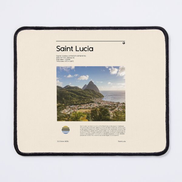 Item preview, Visit Saint Lucia, Jordan (Travel poster) designed and sold by RabbitK.