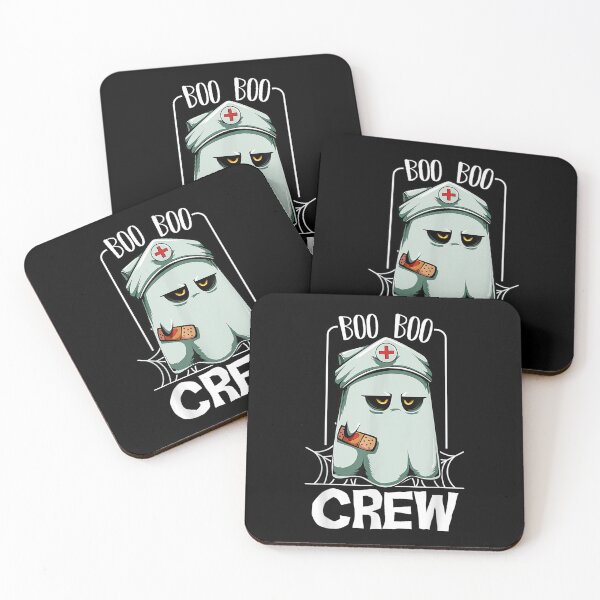 Item preview, Boo Boo Crew Nurse Ghost Funny Scary Halloween Quotes designed and sold by BettnerVarner.