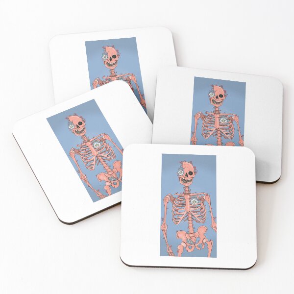 Item preview, skeleton with flowers designed and sold by KarenChleal.